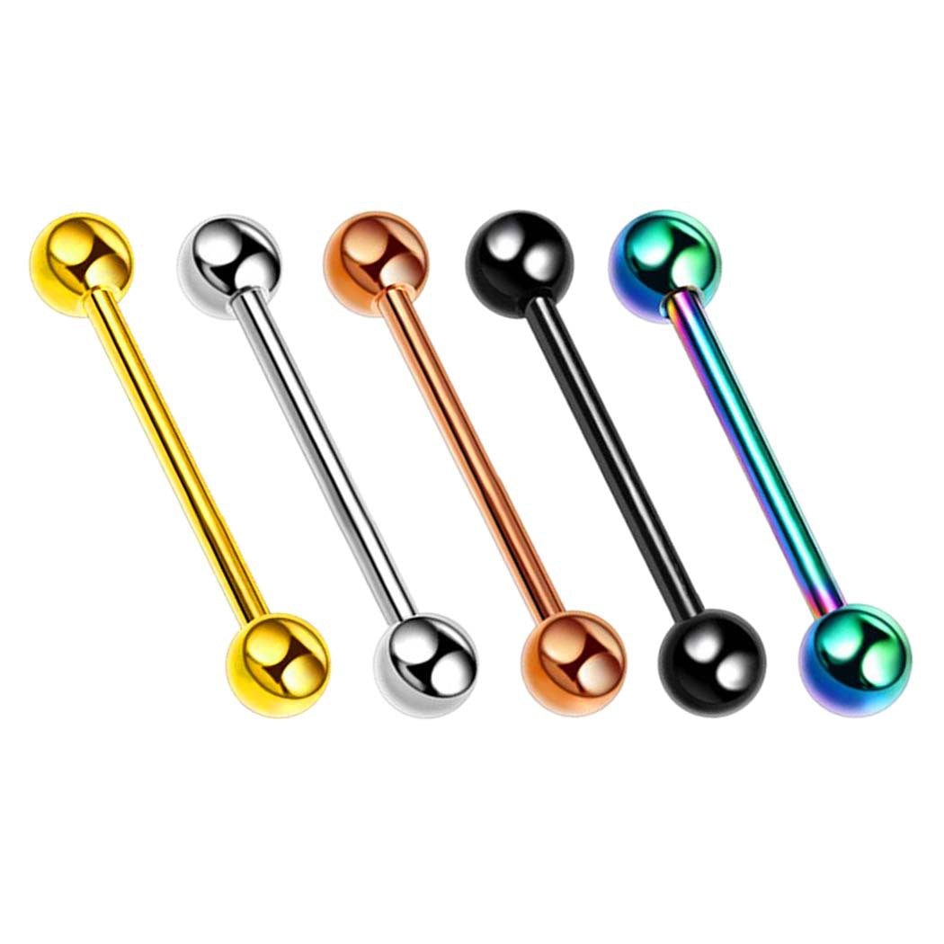 Stainless Steel Plated Tongue and Nipple Ring Jewelry