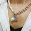 Elegant Baroque Pearl Alloy Pendant Necklace for Women