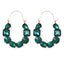 Geometric Zirconia Inlaid Statement Earrings