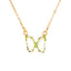 Elegant Crystal Butterfly Pendant Necklace for Women