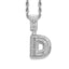 Simple Style Hip Hop Zircon Letter Pendant Necklace