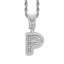 Simple Style Hip Hop Zircon Letter Pendant Necklace