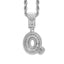 Simple Style Hip Hop Zircon Letter Pendant Necklace