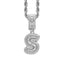 Simple Style Hip Hop Zircon Letter Pendant Necklace