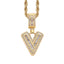 Simple Style Hip Hop Zircon Letter Pendant Necklace