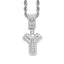 Simple Style Hip Hop Zircon Letter Pendant Necklace