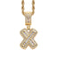 Simple Style Hip Hop Zircon Letter Pendant Necklace