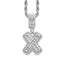 Simple Style Hip Hop Zircon Letter Pendant Necklace