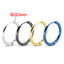 Korean Trend Glossy Circle Stainless Steel Hoop Earrings