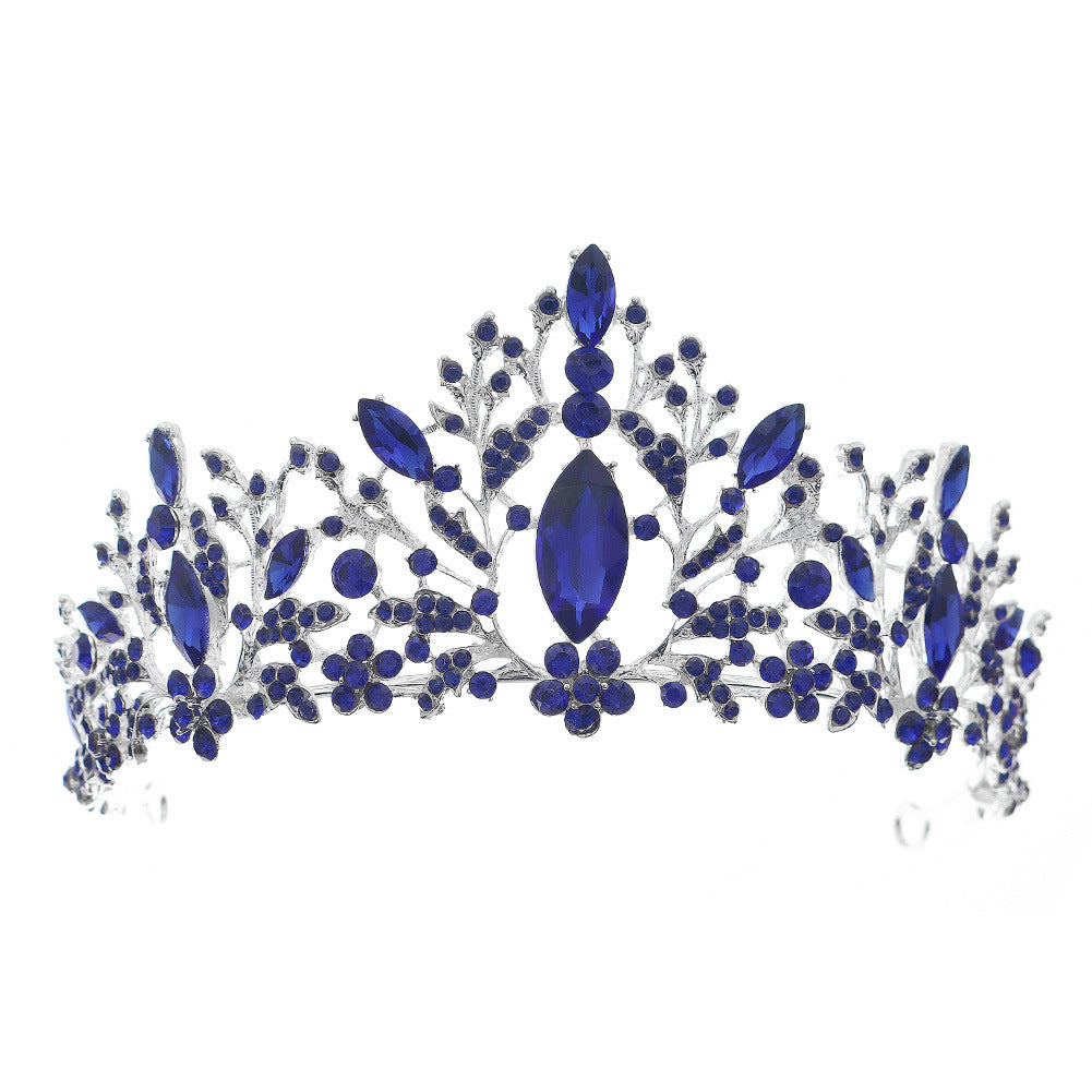 Elegant Baroque Alloy Plated Bridal Crown Accessory