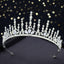 Women's Geometric Crystal Alloy Crown Tiara - Bridal Wedding Headpiece, Princess Birthday Hair Accessory