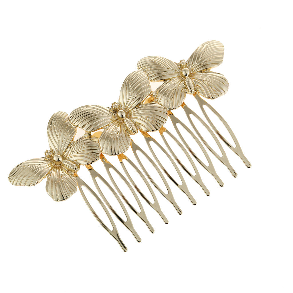 Women's Ethnic Style Butterfly Alloy Hair Comb and Headband