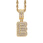 Simple Style Hip Hop Zircon Letter Pendant Necklace