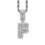 Simple Style Hip Hop Zircon Letter Pendant Necklace