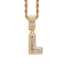 Simple Style Hip Hop Zircon Letter Pendant Necklace