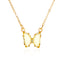 Elegant Crystal Butterfly Pendant Necklace for Women