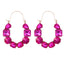 Geometric Zirconia Inlaid Statement Earrings