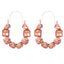 Geometric Zirconia Inlaid Statement Earrings