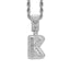 Simple Style Hip Hop Zircon Letter Pendant Necklace