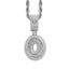 Simple Style Hip Hop Zircon Letter Pendant Necklace