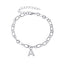 Fashion Statement Thick Chain Anklet with Sparkling Letter A Pendant