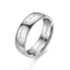 Simple Style Titanium Steel Couple Rings - Plated Metal Stainless Steel Jewelry