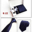 Men's 6-Piece Tie Set with Pocket Square and Clip Gift Box