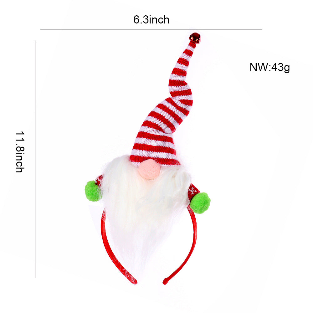 Christmas Feather Santa Hat Headband Party Costume Accessory