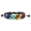 Geometric Stone Beaded Double Layer Bracelet