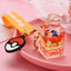 Cute Quicksand Yellow Duck Dinosaur Perfume Bottle Acrylic Keychain Accessory