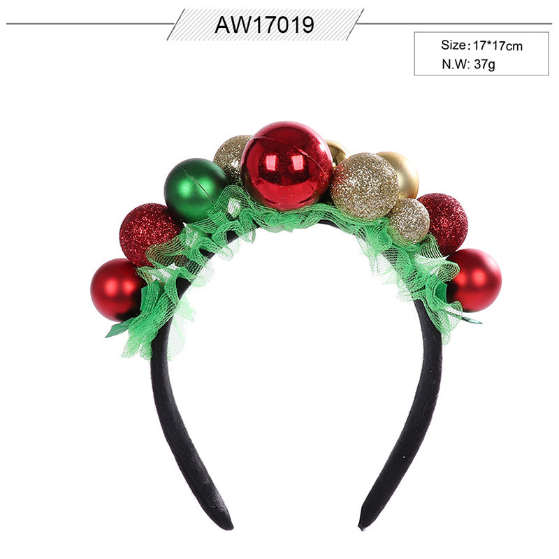 Christmas Feather Santa Hat Headband Party Costume Accessory