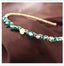 Retro Geometric Crystal Hair Band with Colorful Braided Design