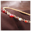 Retro Geometric Crystal Hair Band with Colorful Braided Design