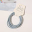 Women's Simple Style Elastic Hair Tie Set - Solid Color Rubber Bands