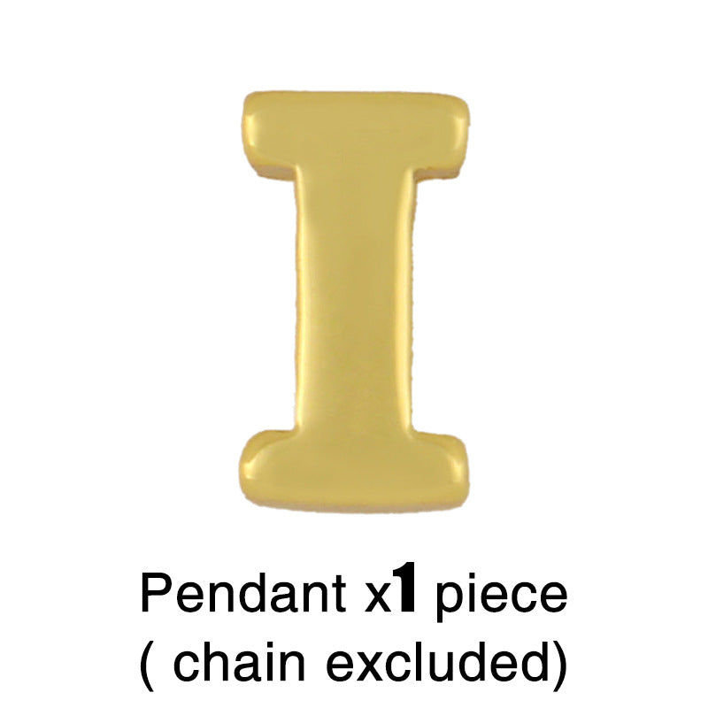 18k Gold Plated Alphabet Pendant Necklace - Minimalist Initial Choker Chain