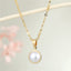 New Minimalist Round Rhinestone Pendant Necklace