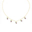 18K Gold Plated Colorful Zircon Fruit Pendant Necklace