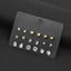 Retro Gold Earrings Set - 9 Pairs Minimalist Vintage Studs Collection