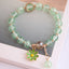 Korean Simple Daisy Pendant Crystal Bead Bracelet for Women