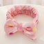 Fashion Plush Bow Headband for Face Washing and Makeup