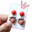 Fashion Christmas Reindeer Tassel Clip-On Earrings for Kids