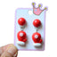 Fashion Christmas Reindeer Tassel Clip-On Earrings for Kids