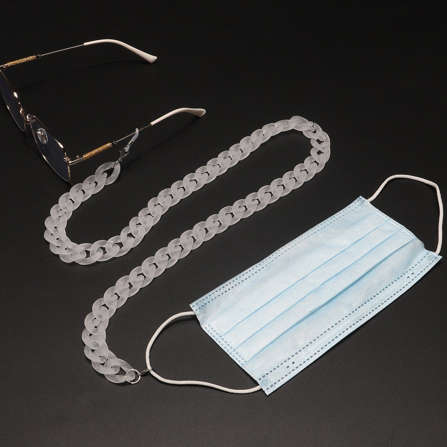 Acrylic Frosted Transparent Eyeglasses and Mask Chain - Non-slip, Anti-lost, Eco-friendly