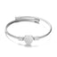 Lady Heart Shape Stainless Steel Bangle Metal No Inlaid Stainless Steel Bracelets