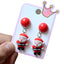 Fashion Christmas Reindeer Tassel Clip-On Earrings for Kids