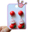 Fashion Christmas Reindeer Tassel Clip-On Earrings for Kids