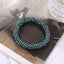 Simple Crystal Beaded Women's Bangle and Hair Tie Set