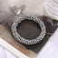 Simple Crystal Beaded Women's Bangle and Hair Tie Set