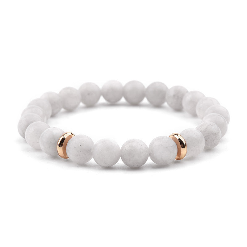 Simple Bohemian Natural Stone Crystal Energy Bracelet for Women