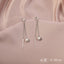 1 Pair Elegant Moon Heart Flower Rhinestone Pearl Women's Ear Clips